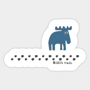 Shy moose Sticker